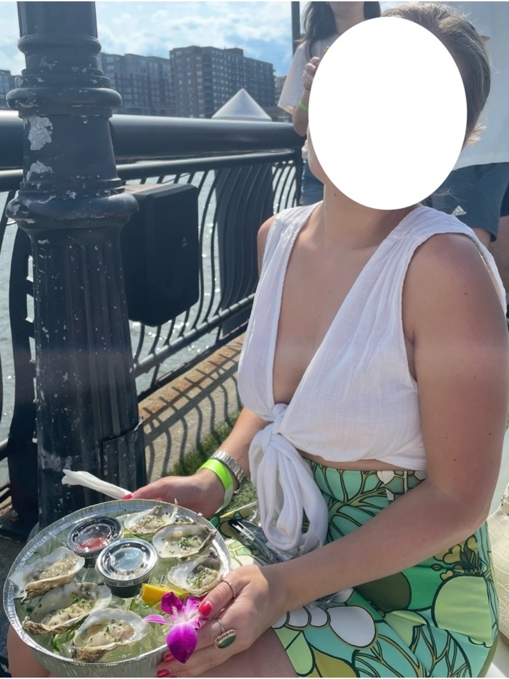 Green Floral Skirt